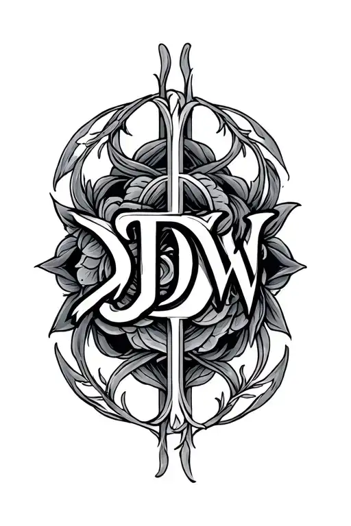 Jdw Hidden Initials Intertwined