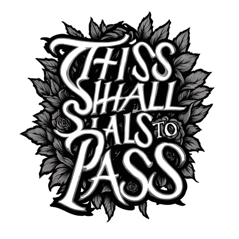 This To Shall Pass