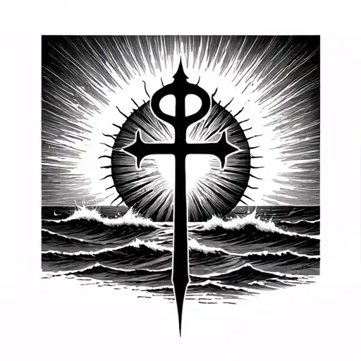 Basque Cross Sea Resilience Sun On The Edge Of