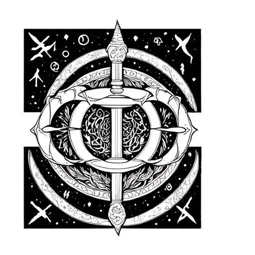 Libra Zodiac Sign Tatto Design