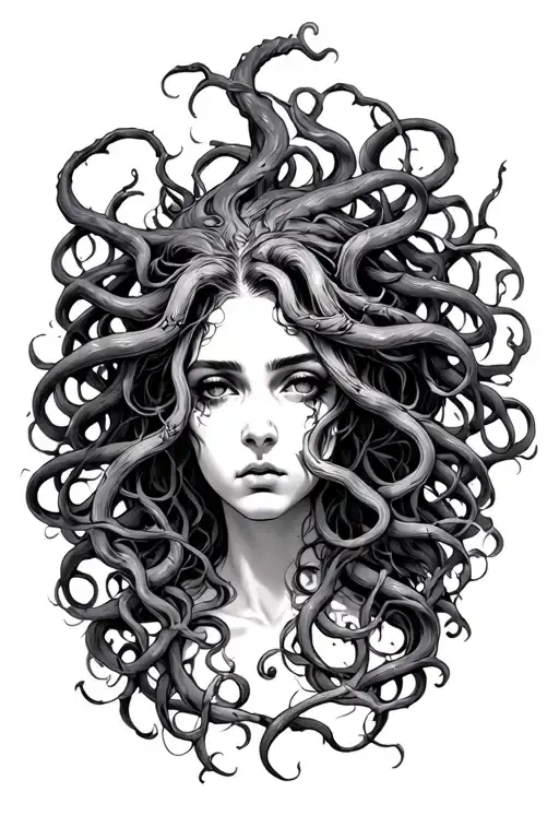 Medusa Gorgona Representing Sin Of Wrath