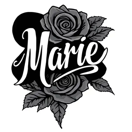 Marie Name In Arm