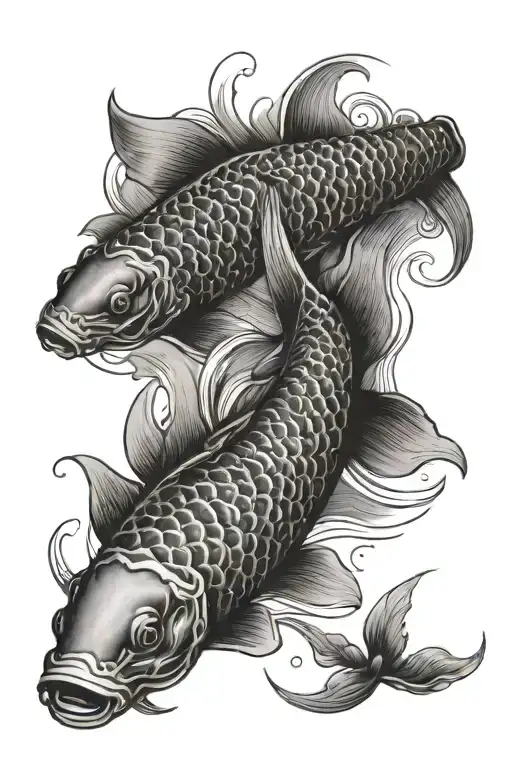 Koi Fish With Sikhism Effects