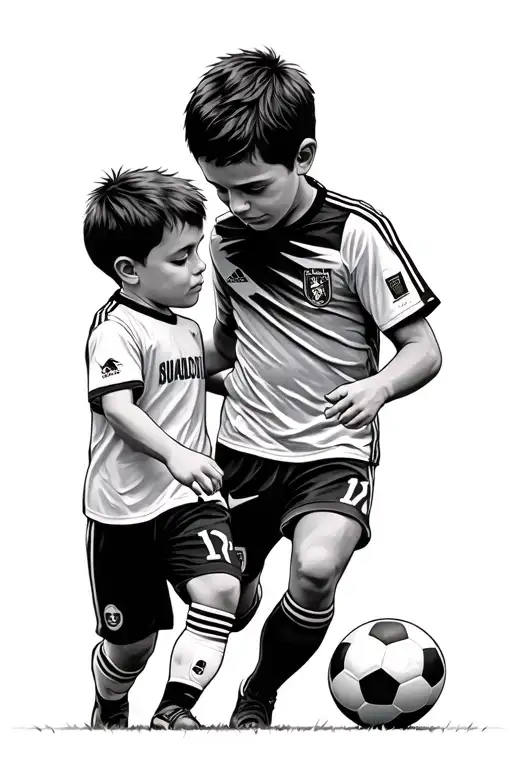 Father And Son Soccer Game