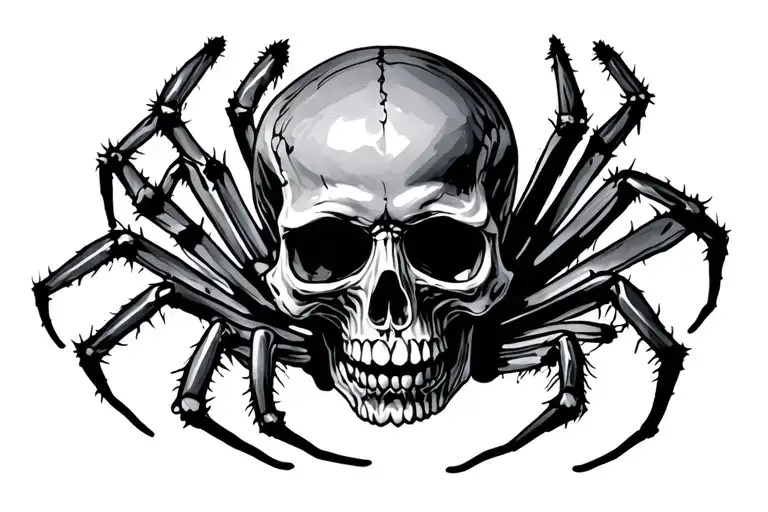 Skull And Spider