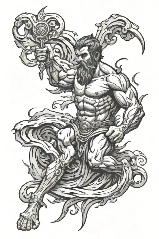 Vulcan Roman God Forging Iron Sparks Flying