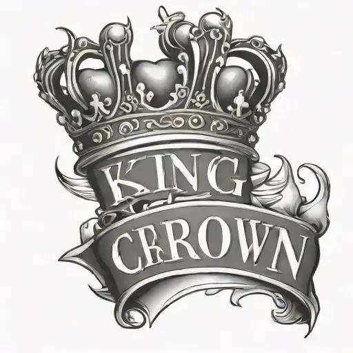 King Crown Made With Name Below Jimz