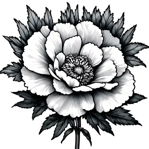 Carnation And Aster