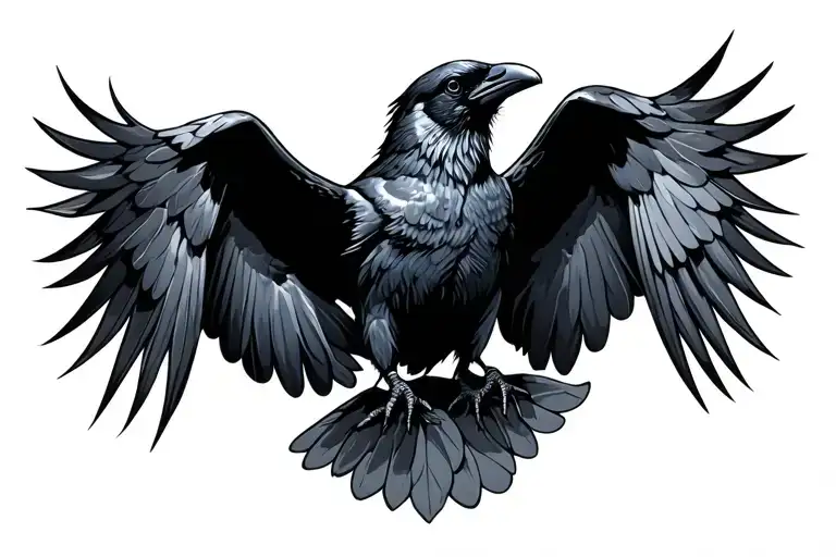Crow Flying