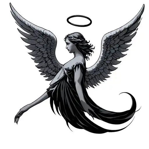 Angel Wings And Halo