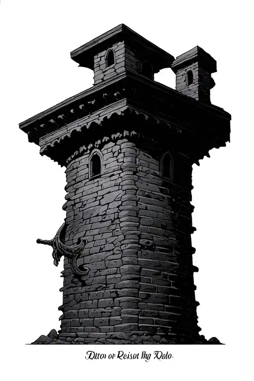 Prison Tower Tarot Card