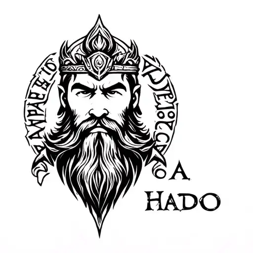 God's Bearded Warrior In Word Family