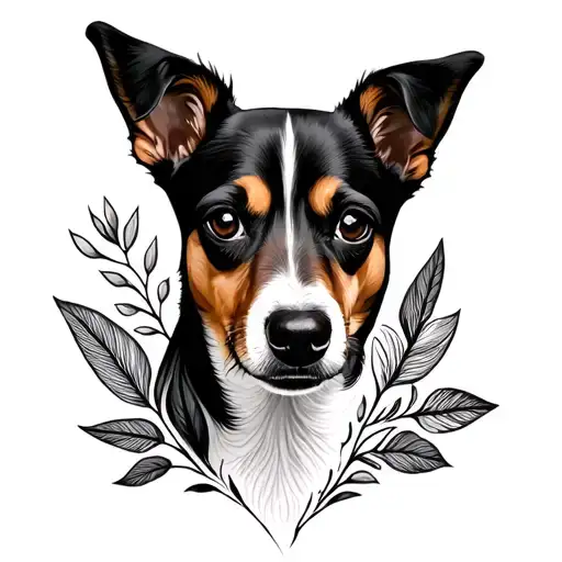 A Very Minimal Tattoo With Symbolises Love For Dogs And Plants Do Not Put The Picture Of A Dog