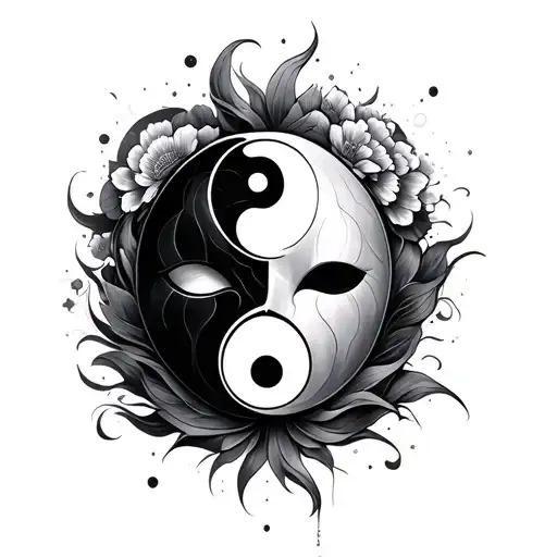 Only Mask With Yin And Yang