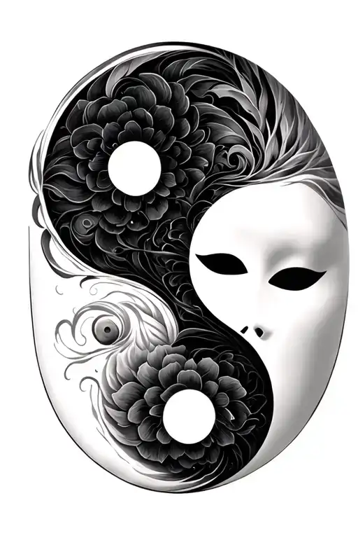 Only Mask With Yin And Yang