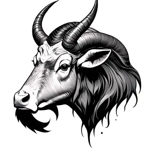 Aries And Ox Head Mixed