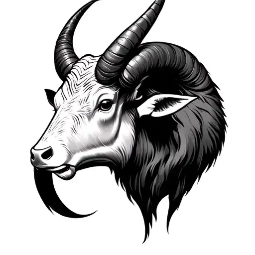 Aries And Ox Head Mixed
