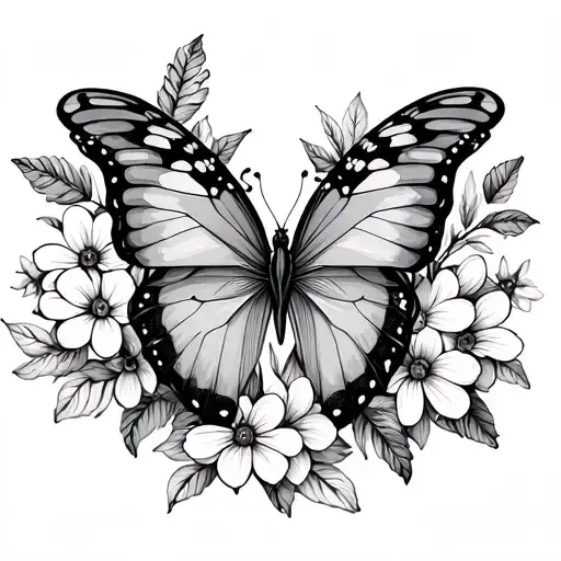 Anniversary Butterfly Birthmonth Flower Bouquet