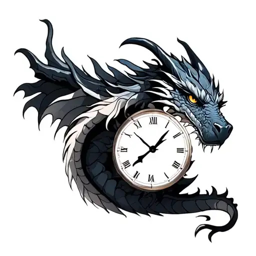 Dragon With 3 Clocks