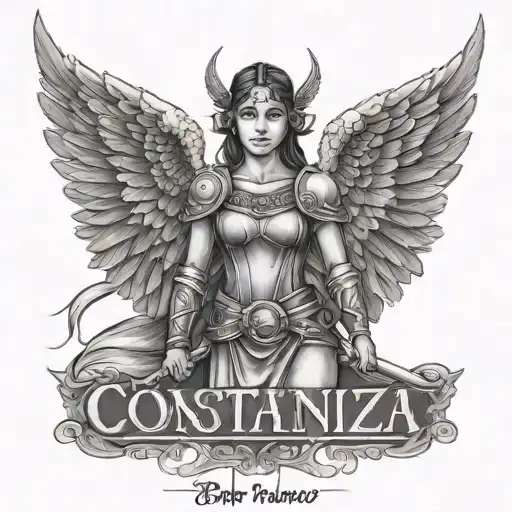 Warrior With Wings With The Name Constanza