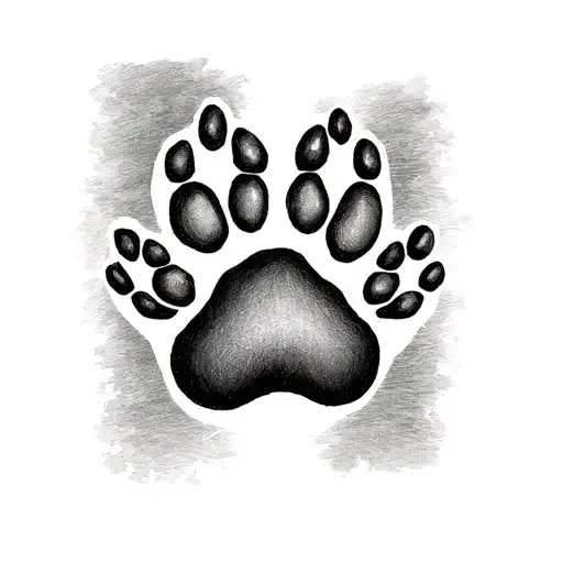 3 Paw Prints In A Triagle
