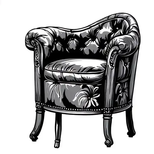 Bar Stool Laid On Its Side