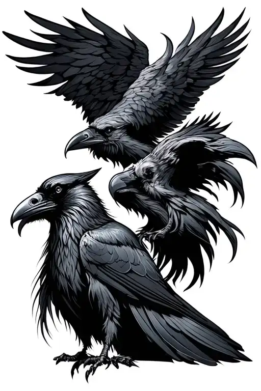 Viking And Raven