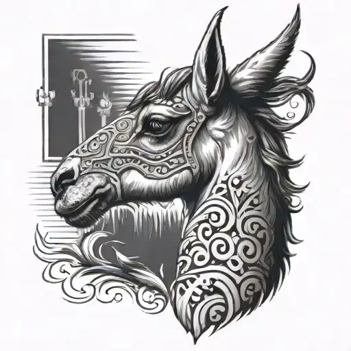 Joust Llama Animal Profile View
