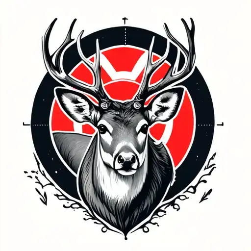 Deer With Target On Head