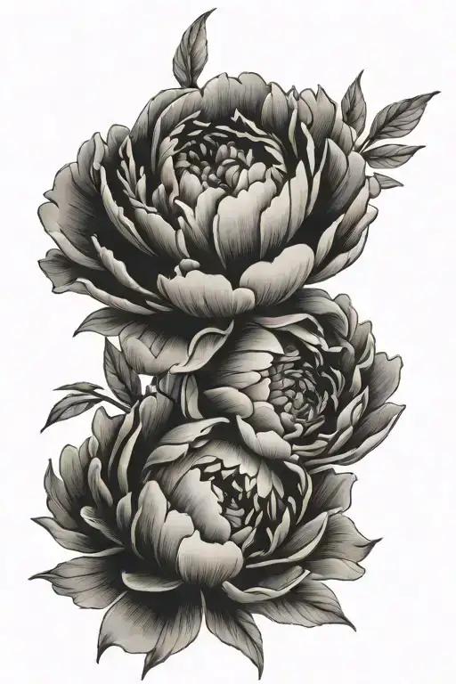 Peony Flower Wrapped