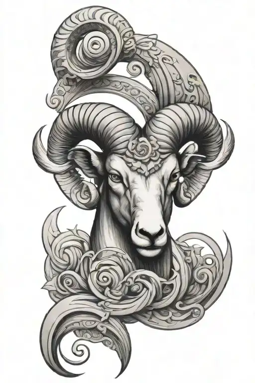Aries Symbol Integrated