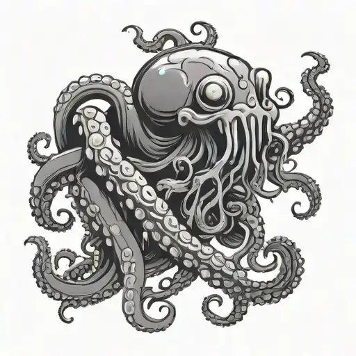 Cartoon Kraken Tentacles