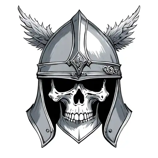 Hussar Helmet With Skull