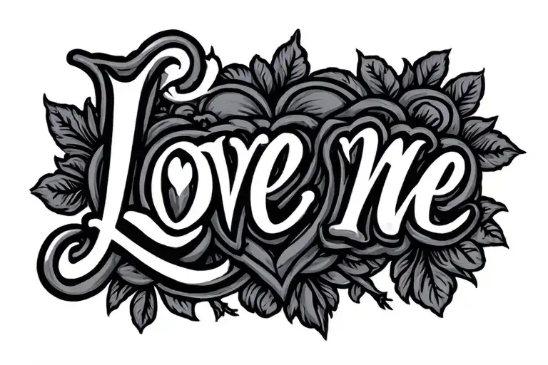 Love Me Wording Logo