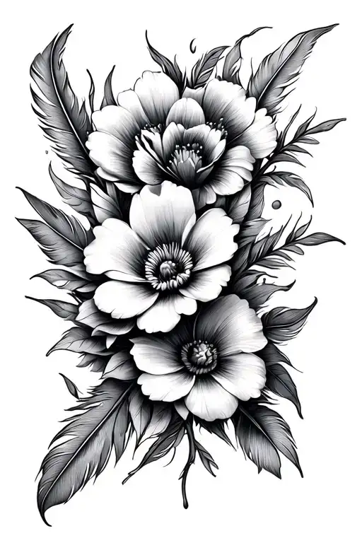 Flowers And Feathers