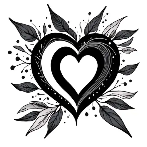 Minimalist Tattoo Nana In A Heart