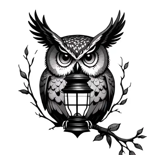 Owl And Lantern