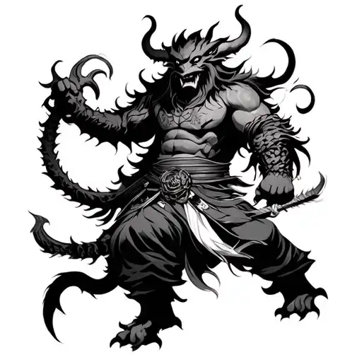 Oni Japanese Demon Slayer