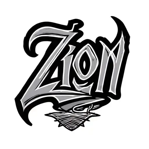 Zion Plain Lettering