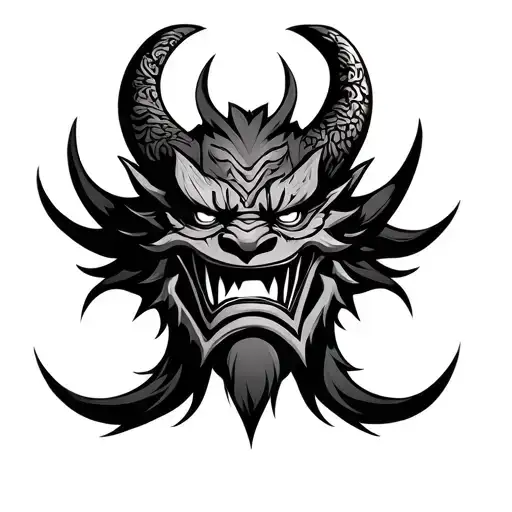 Oni Japanese Demon Mask