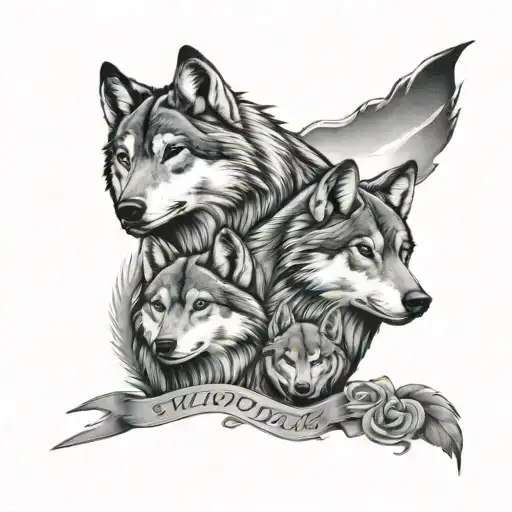 Female Wolfpack Family