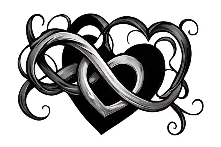 Shanky With Hearts And Infinity Symbol