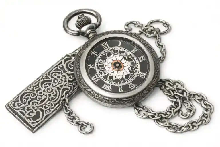 Pocket Watch With Patterns