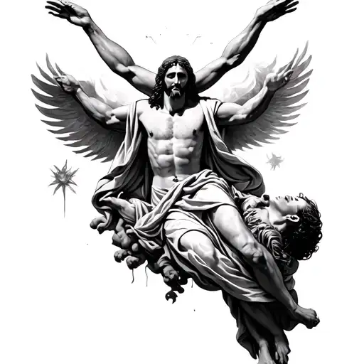 Jesus Rising From Death