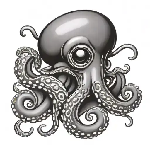 Candy Octopus Wearing Lingerie