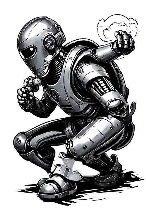 Dr Who Cyberman Attacking