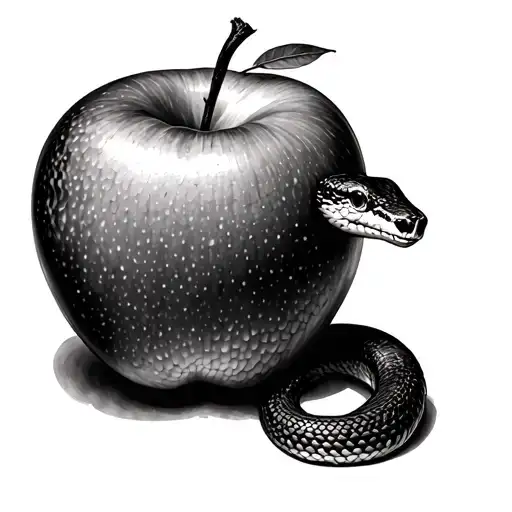 Snake And Apple