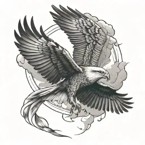 Birds Of Prey Flying Together