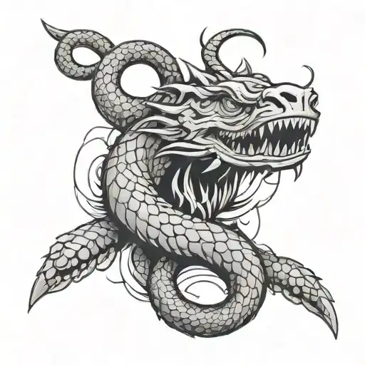 Sabre Et Serpent Coiled