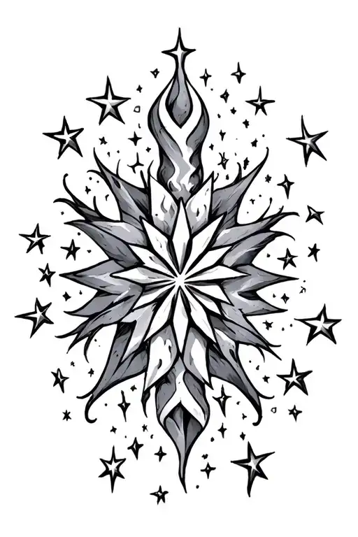 Stars Forming The Shape
